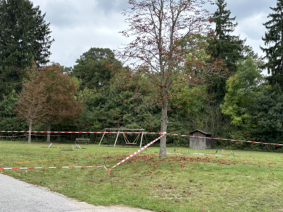 Spielplatzbaustelle