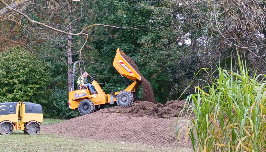 Spielplatzbaustelle